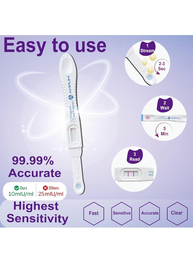 Amplim اختبار الحمل للكشف المبكر 15 حزمة للنساء - Image 4
