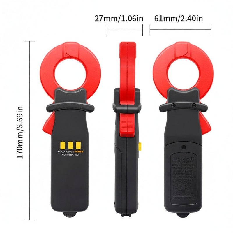 Digital Current Clamp Meter: 1999 Counts Auto-Ranging - High Precise Intelligent Design Portable Clamp Meter for Professional Electricians and Hobbyists - Image 3