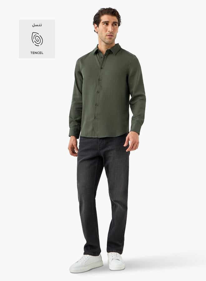 سبلاش فيڤ قميص بقصة عادية وأكمام طويلة - Image 2