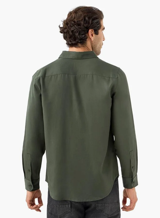 Splash FAV Regular Fit Shirt with Long Sleeves