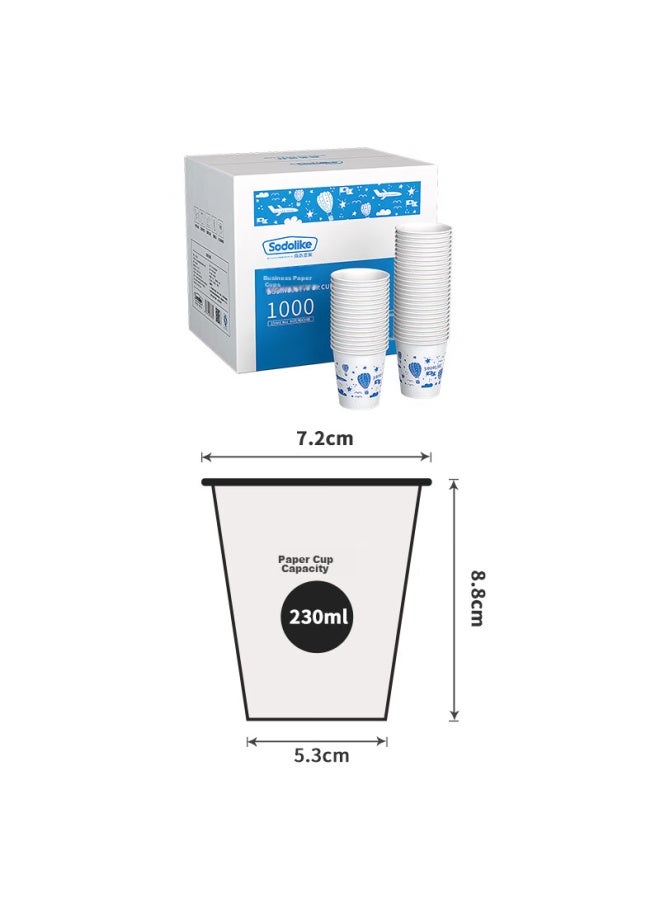 Sodolike Disposable Paper Cups, 230ml Thick Paper Cups, 1000 Pieces Per Box, For Office, Business, And Home Use - Image 4