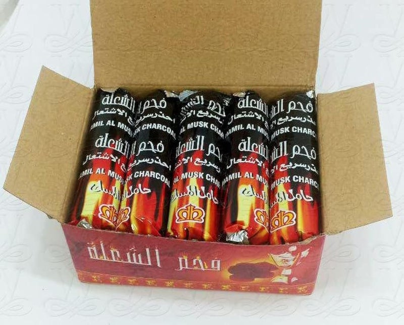 ALKAYAN 100 Pcs Flame Charcoal Tablets 10 Bags Each Bag 10 Tablets - Image 1