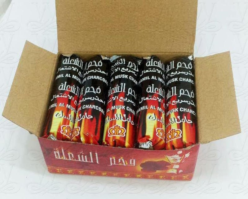 ALKAYAN 100 Pcs Flame Charcoal Tablets 10 Bags Each Bag 10 Tablets - Image 2