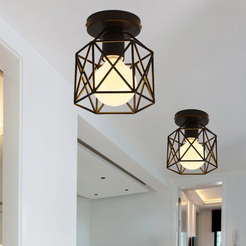 Iron Industrial Fixture Aisle Corridor Lamp (With Blub) - Image 3