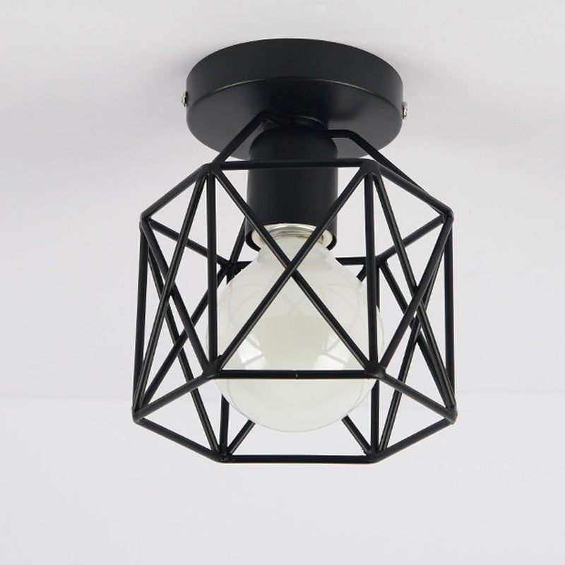Iron Industrial Fixture Aisle Corridor Lamp (With Blub) - Image 4