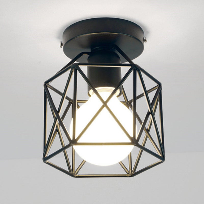 Iron Industrial Fixture Aisle Corridor Lamp (With Blub) - Image 2