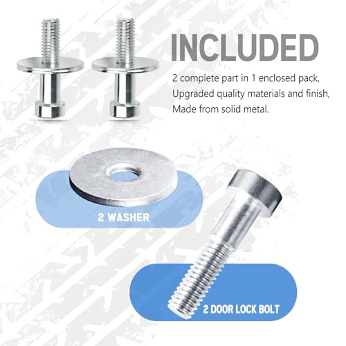 UNIGT Door Lock Striker 38428 Compatible with 1985-2002 Chevrolet K1500 K2500 K3500 GMC C1500 C2500 C3500 Yukon Truck Door Latch Bolt Pin Replace 15013147 - Sold in Pairs - Image 4