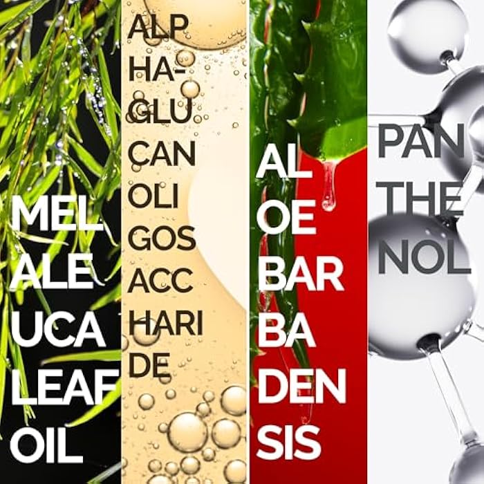 Mineaderm Tea Tree Face Wash for Acne-Prone Skin – Purifying Cleanser with Aloe Vera, Panthenol & Bisabolol – Fights Acne & Controls Oil – Gentle Daily Gel Wash – 400ml - Image 4