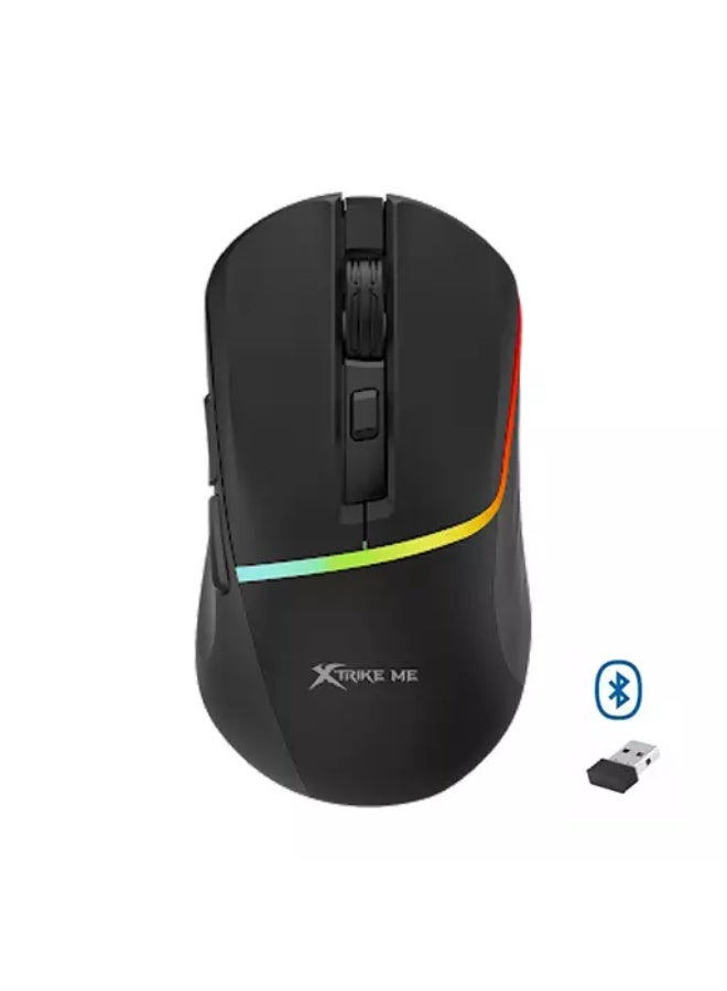 XTRIKE ME GW322 Rechargeable Wireless, Bluetooth Gaming Mouse, Optical Sensor 3200 DPI - Image 1