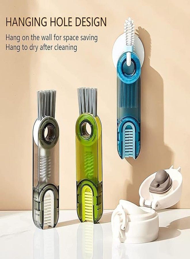 SANWALSA (Pack of 2) 3 in 1 Multifunctional Cleaning Brush, Lid Gap Cleaning Brush Used for Water Bottle, Straw, Window, Crevice, Groove, Keyboards etc.(Multicolor) - Image 4