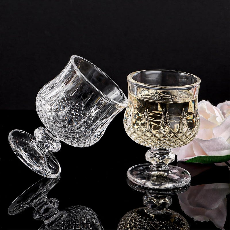 WRINGO Shot Glass for Espressos Spirits LiquorsWhiskey Vodka Shot Tequila Shot Wine Tasting Cocktail Pour Bar Accessory Home Decor Parties Glasses Set of 6 WR03 - Image 2