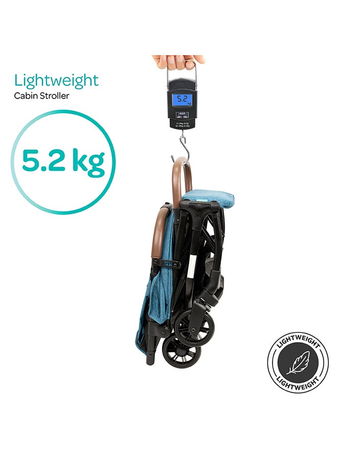 Moon Ritzi-Lite Baby Cabin Stroller - Blue, 0 To 36 Months - Image 3
