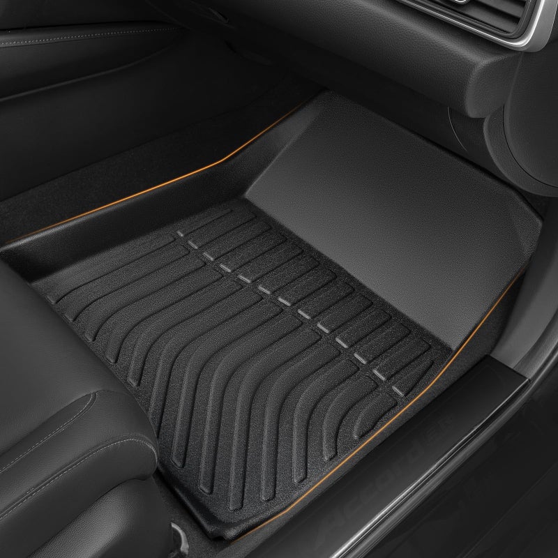DrCarNow for Honda Accord Floor Mats & Cargo Liners 2022 2021 2020 2019 2018(Including Hybrid), Custom Fit Accord Cargo Mats 2018-2022 TPE All Weather Rubber Car Mats for Honda Accord Accessories-4pcs - Image 3