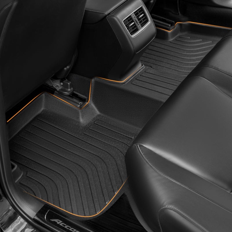 DrCarNow for Honda Accord Floor Mats & Cargo Liners 2022 2021 2020 2019 2018(Including Hybrid), Custom Fit Accord Cargo Mats 2018-2022 TPE All Weather Rubber Car Mats for Honda Accord Accessories-4pcs - Image 4