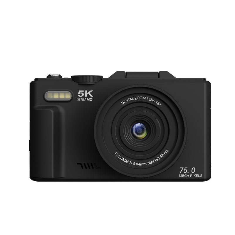 Cross-Border Retro 5K Mirrorless Digital Camera with 3-Inch Flip Screen - Perfect for Selfies, Home Use & Students