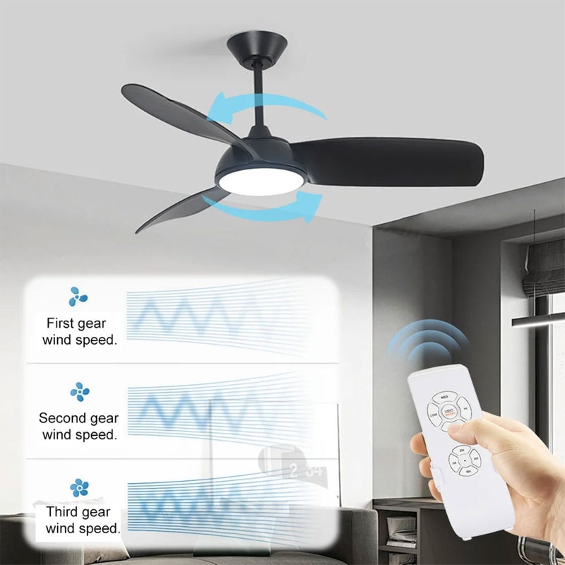 تحكم عن بعد لمروحة السقف بـ واي فاي: جهاز تحكم ذكي لمروحة ضوئية مع ضبط سرعات ثلاثة والتحكم بالصوت - وظيفة مؤقتة قابلة للبرمجة من منازل المنازل الذكية الحديثة - Image 2
