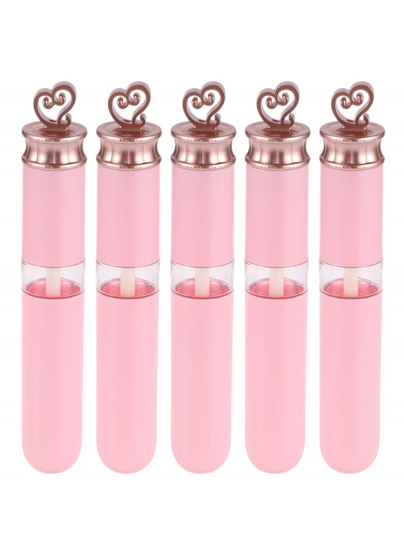 5 Pack 6ml Mini Clear Refillable Lip Gloss Tubes, Perfect for DIY Lip Balm and Gloss, Ideal Cosmetic Containers for Makeup Lovers - Image 1