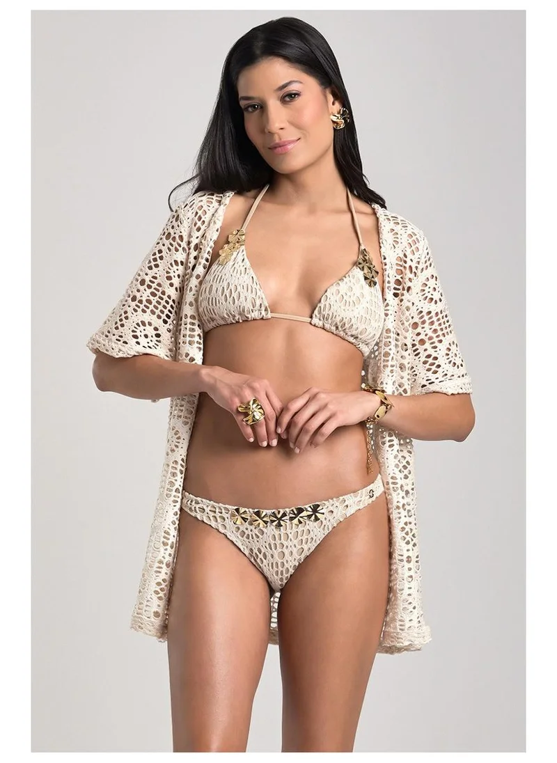 Boho Chic Off-white Kimono