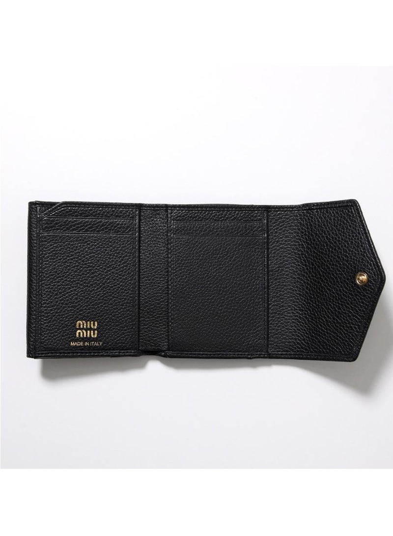 Miu Miu Women Wallet Small Wallets Credit Card Holder Ladies Wallets with Coins Pocket - Black  - Image 5