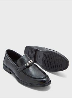 Robert Wood Buckle Detail Formal Loafers  - Image 3