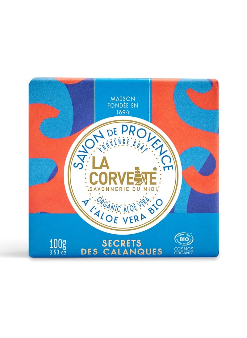 La Corvette La Corvette Organic Aloe Vera Soap - 100g | Mediterranean-Inspired Natural Hydration for Soft, Protected Skin - Image 1