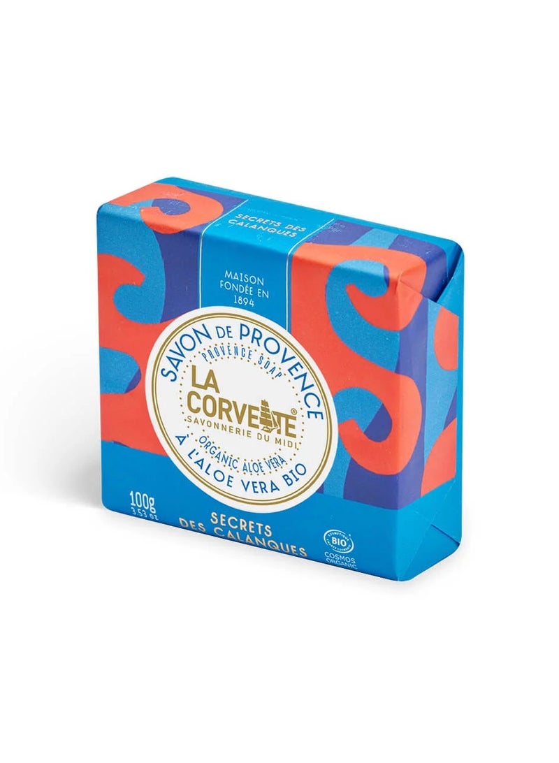 La Corvette La Corvette Organic Aloe Vera Soap - 100g | Mediterranean-Inspired Natural Hydration for Soft, Protected Skin - Image 2
