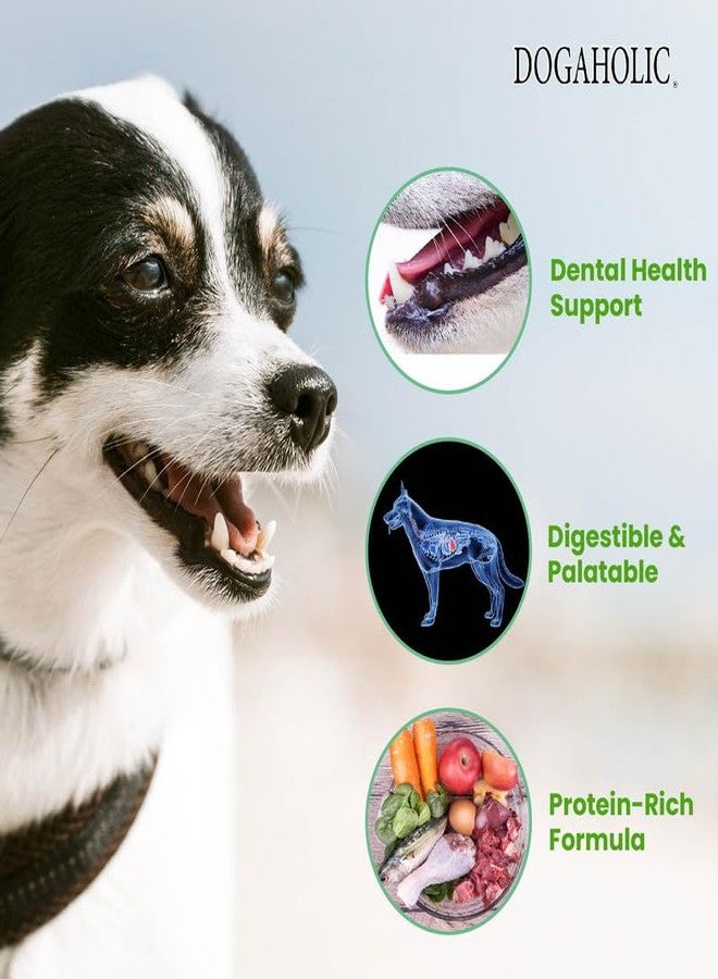 Dogaholic مجموعة دوغا هوليك من مكافآت الكلاب، عبارة عن قطع على شكل عظمة وعصا بنكهة دجاج ولحم مقدد مشوي، وزن كل قطعة 130 غرام، غنية بالبروتين والفيتامينات - Image 5