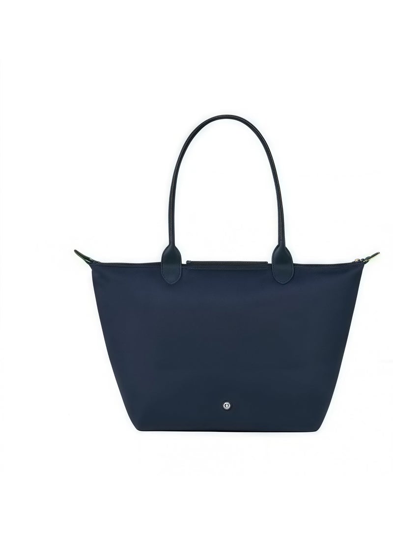لونج شامب المرأة الكلاسيكية أزياء متعددة الاستخدامات حقيبة يد كبيرة حقيبة تسوق حقيبة الكتف حقيبة يد الأزرق الداكن - Image 4