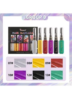 TEAYASON 6Pcs Hair Mascara, Temporary Hair Color Set, Instantly Washable Waterproof Haircare for Dark & Light Hair  - Image 2
