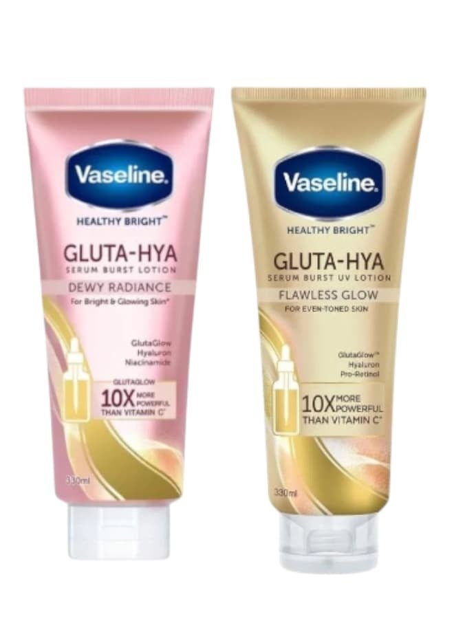 Vaseline Gluta-Hya Serum Burst Lotion (Smooth Radiance / Flawless Glow) 330ml