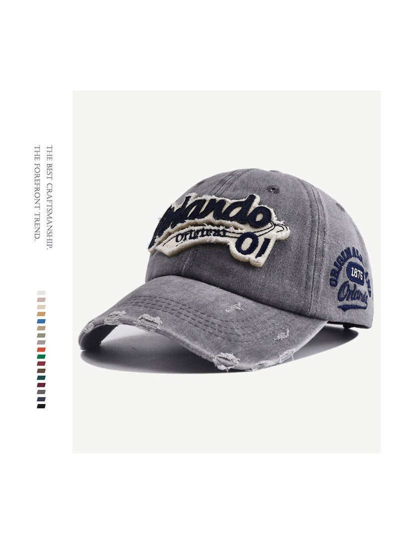 KUYING New Hat Versatile Retro Baseball Hat for Girls 