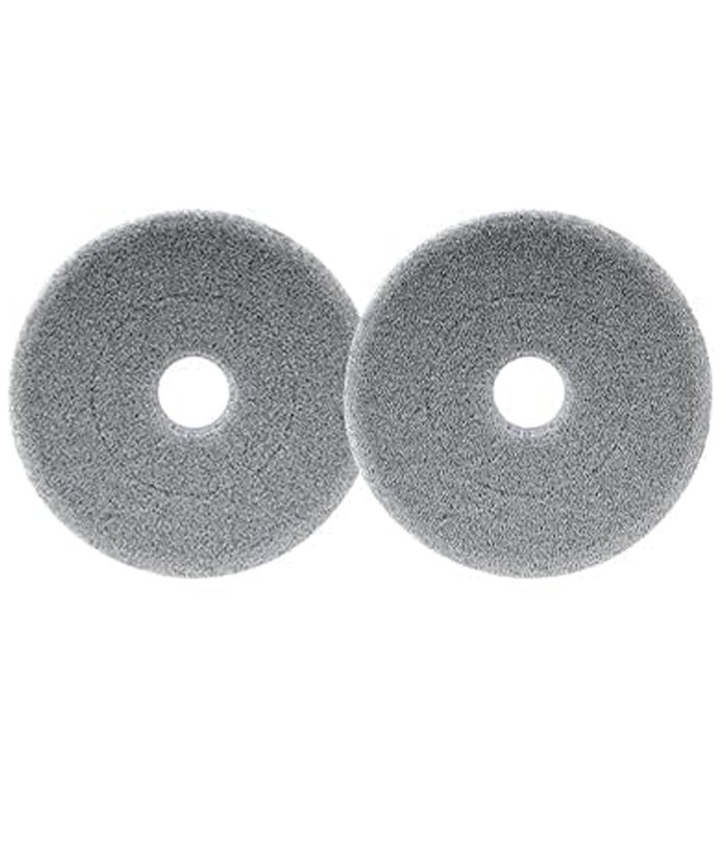 Oumffy Heavy Quality 2Pcs Reusable Microfiber Pad for All Types of Floor Cleaning (White) - Image 2