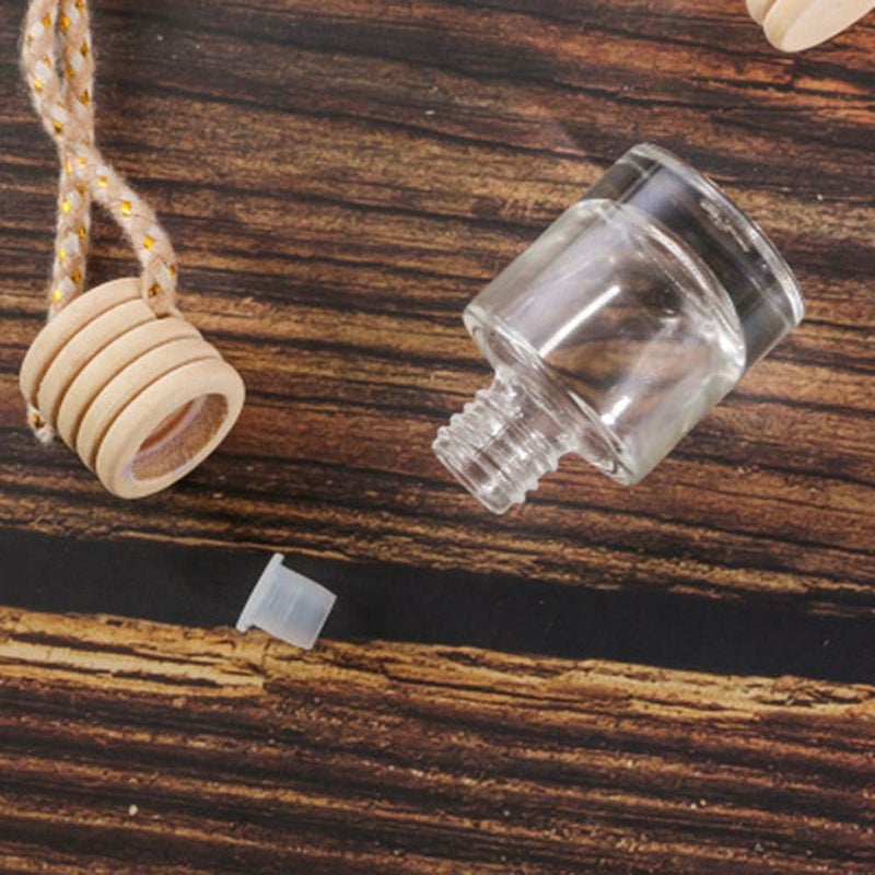 glasstore 10 عبوات معطر هواء زجاجية معلقة للسيارة - Image 5