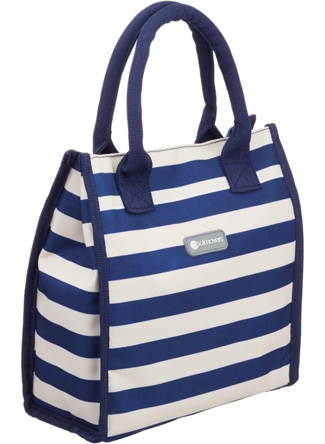 KitchenCraft We Love Summer Nautical-Striped Tote Cool Bag, Fabric, Navy Blue/White, 7 Litre - Image 3