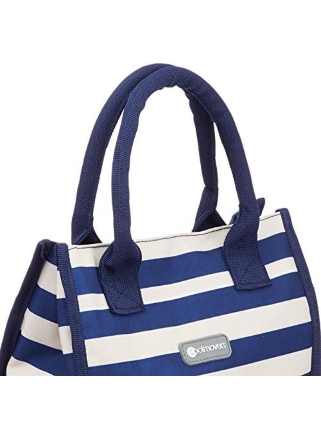 KitchenCraft We Love Summer Nautical-Striped Tote Cool Bag, Fabric, Navy Blue/White, 7 Litre - Image 5