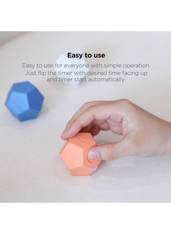 Mooas Dodecagon Time Ball Rechargeable Mini Timer (Blue), 11 Preset Times, Desk Productivity, Pomodoro, Sound/Vibrate/Mute, ADHD, Workout, Study, Cooking - Image 5