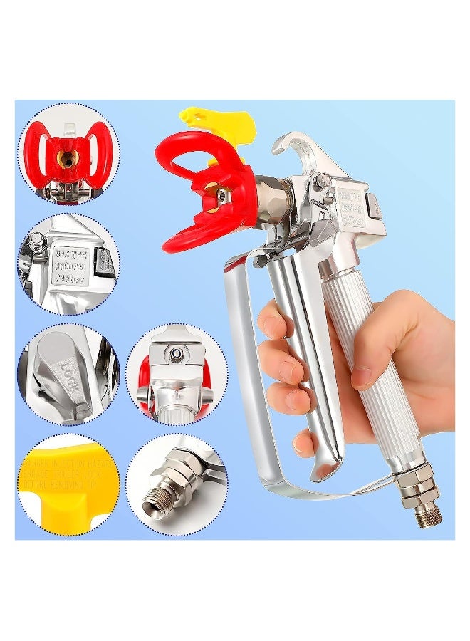 High Pressure Airless Paint Spray Gun, Airless Spray Gun with 517 Tip Fit Apply for Spraying on Walls, Furniture, Railings, Etc.  - Image 5