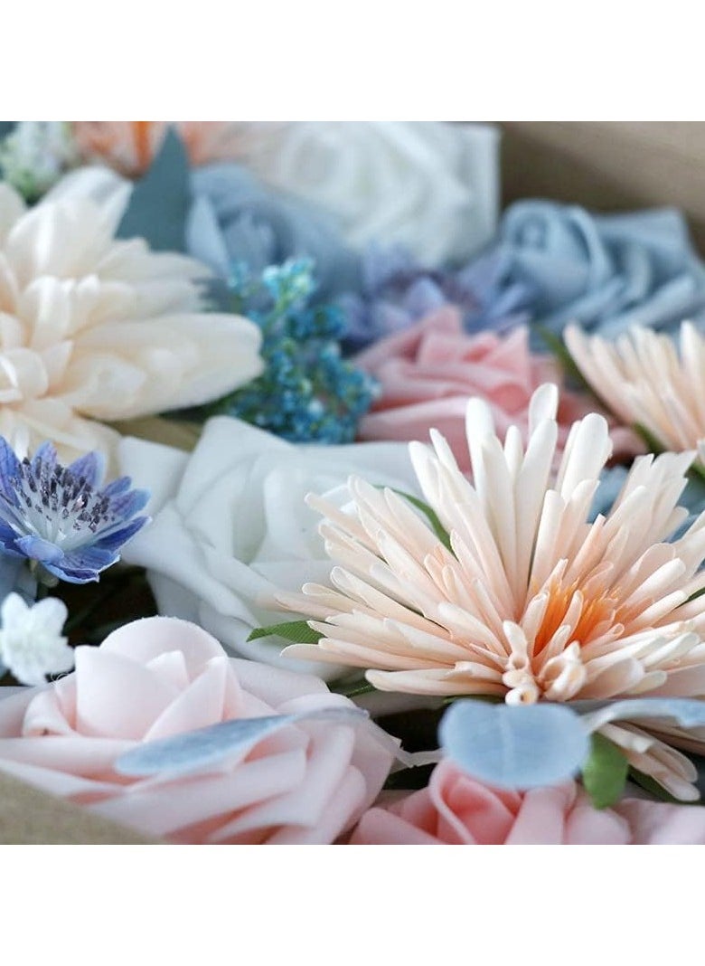 LIMOS Artificial Flowers Combo Box Silk Fake Faux Flower Centerpieces for DIY Wedding Cake Topper Floral Arrangements  - Image 4