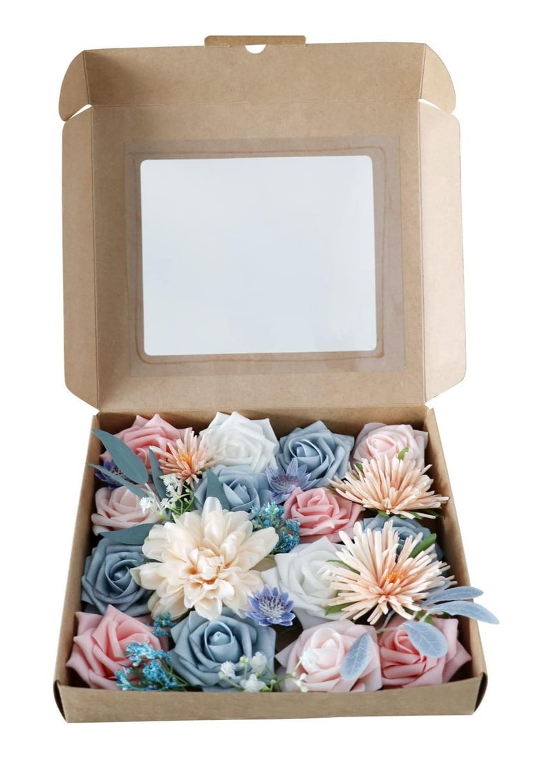 LIMOS Artificial Flowers Combo Box Silk Fake Faux Flower Centerpieces for DIY Wedding Cake Topper Floral Arrangements  - Image 5
