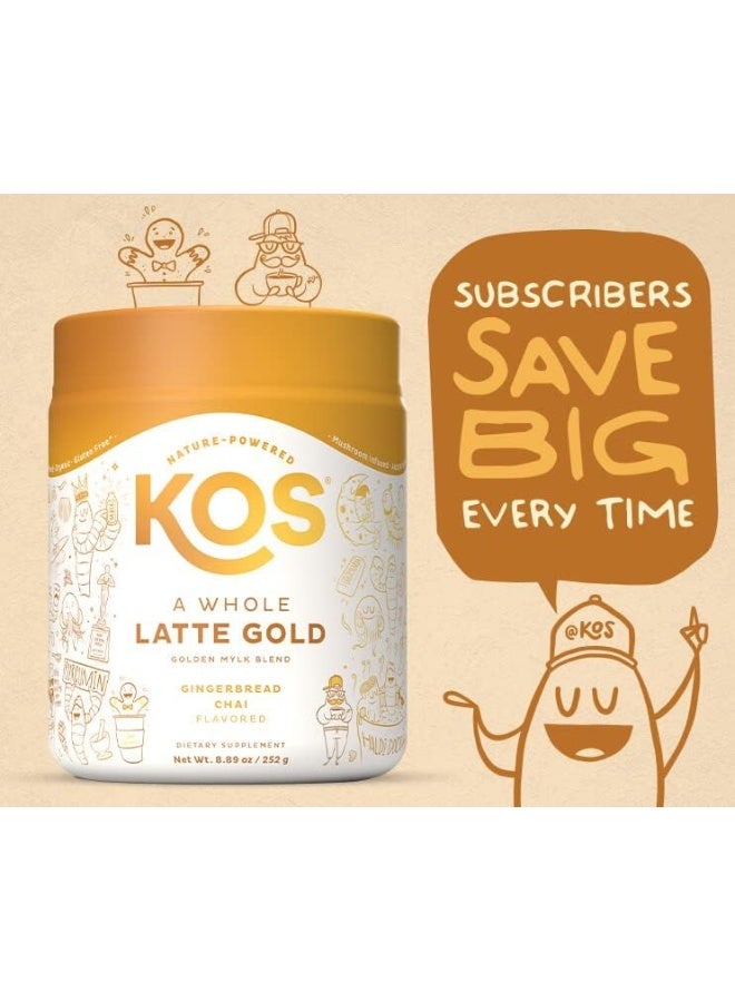KOS Organic Golden Mylk Blend - Gingerbread Chai Flavor - Image 4