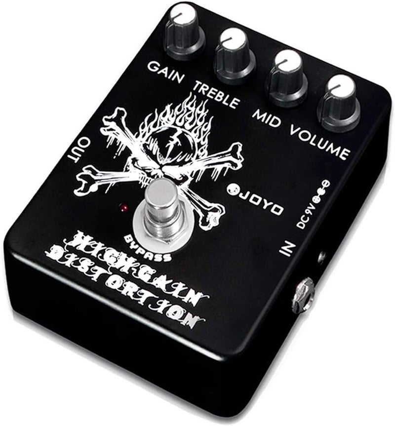 JOYO High Gain Distortion Pedal from AC/DC Crunch to Heavy Metal with Full Range EQ for Electric Guitar Effect - Bypass (JF-04) - Image 1