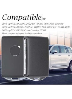 Zyler Car Key Case for C30 S60 S80 S90 S60L V60 V70 V90 XC40 XC60 XC70 XC90 T5 T6 T8 4 Buttons TPU Car Key Protective Case Key Box, White Gold  - Image 3