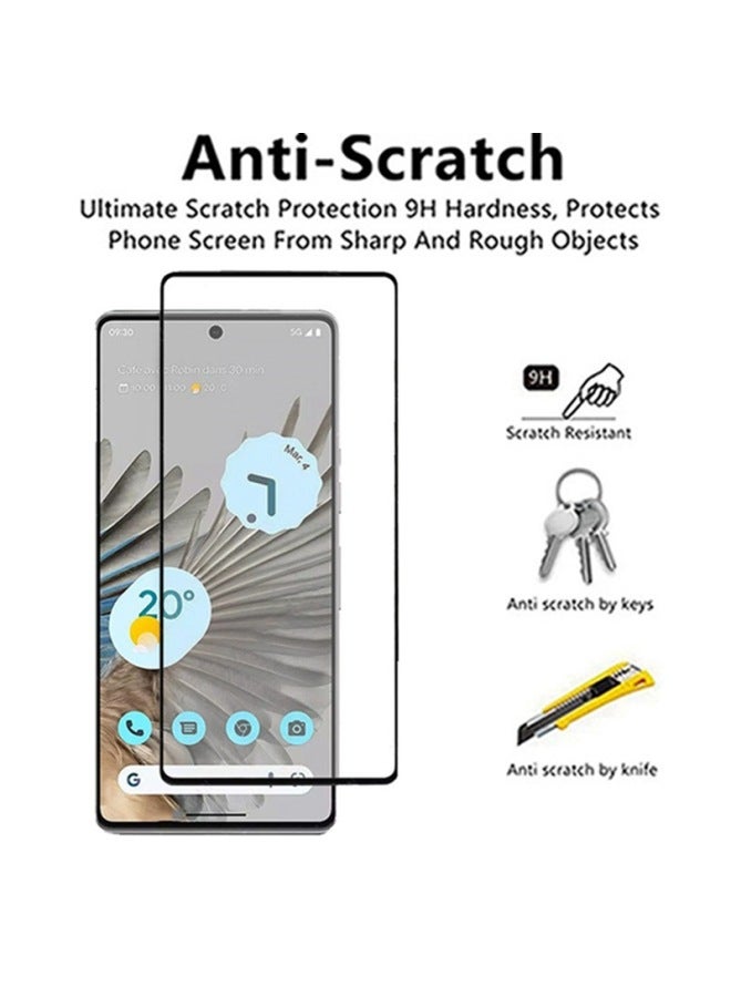 Full Screen Aluminum Alloy Tempered Glass Screen Protector For Google Pixel 7 Pro 6 Pro 6a Phone Film High Quality Protective-Color:High Adhesion Edge Glue Tempered Film [unlocked Version] [single Model 10 Batches, Mixed Batch Will Not Be Shipped]]-Dimensions:Google Pixel7Pro  - Image 3