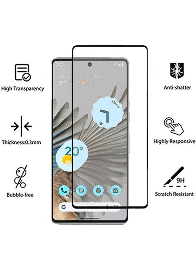 Full Screen Aluminum Alloy Tempered Glass Screen Protector For Google Pixel 7 Pro 6 Pro 6a Phone Film High Quality Protective-Color:High Adhesion Edge Glue Tempered Film [unlocked Version] [single Model 10 Batches, Mixed Batch Will Not Be Shipped]]-Dimensions:Google Pixel7Pro  - Image 4