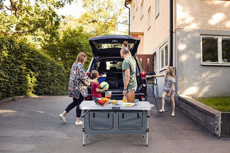 Nice C Camping Table, Folding Table Height Adjustable, Camp Table, Storage Kitchen Table, Lightweight Aluminum, with Carry Handle for Outdoor, Beach, BBQ, Picnic, Cooking, Festival, Indoor, Office - Image 3