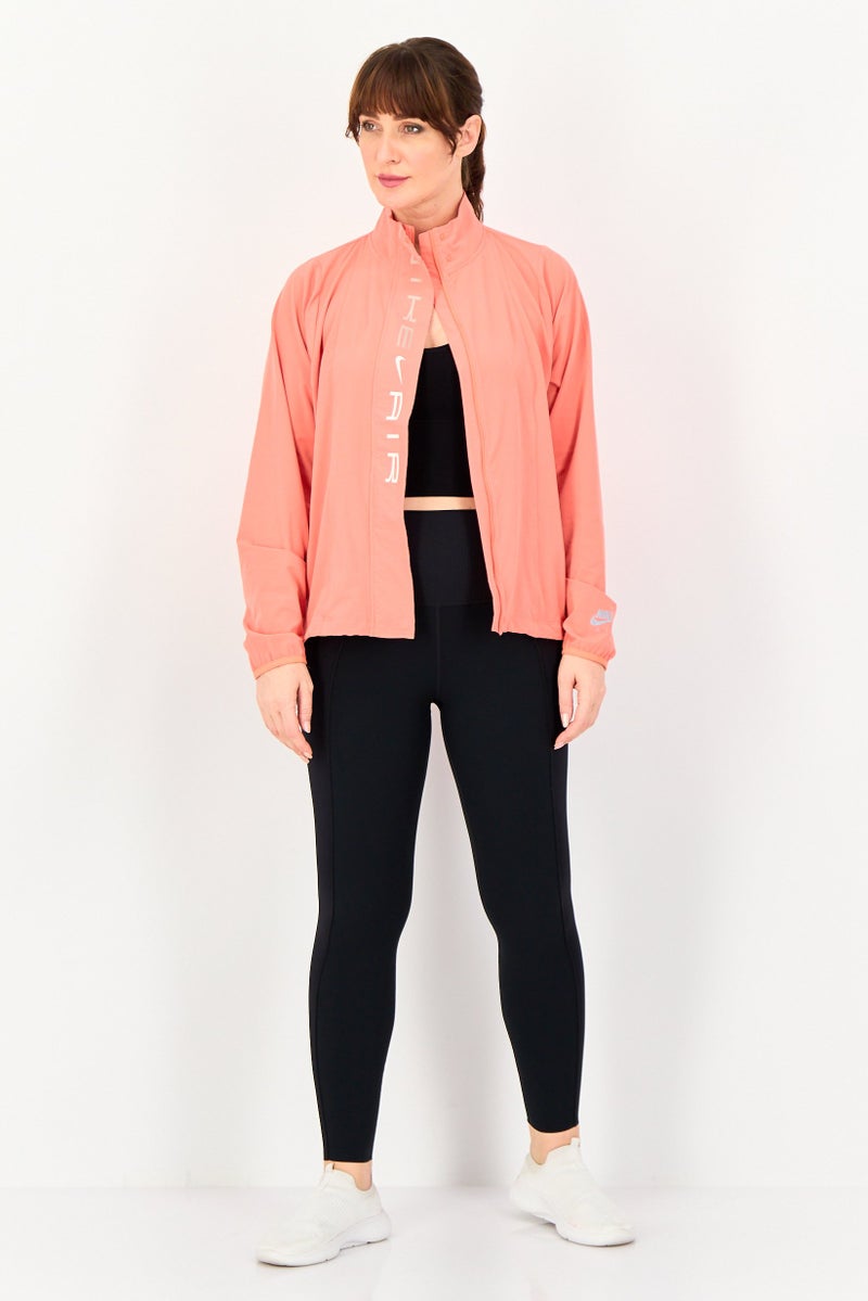 Nike Women Sportswear Fit Long Sleeve Outdoor Jacket, Peach - Image 4