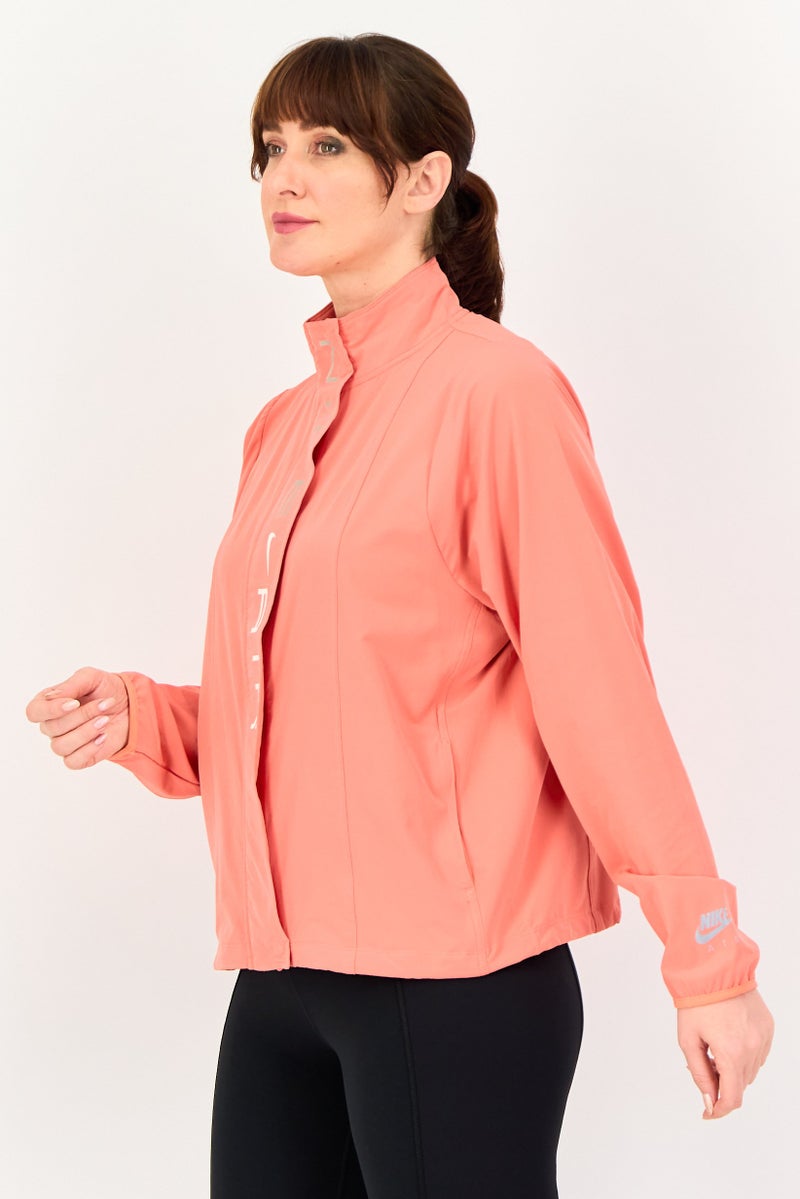 Nike Women Sportswear Fit Long Sleeve Outdoor Jacket, Peach - Image 2