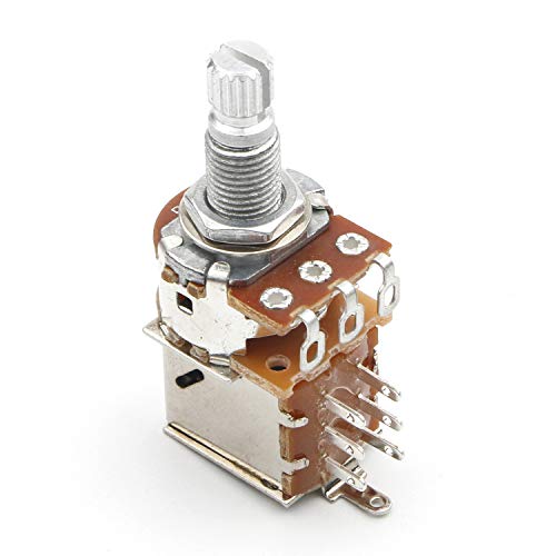 JIUWU B500k Push Pull Potentionmeter Volume Tone Shaft Switch Pots for Guitar Bass, Pack of 3 - Image 3