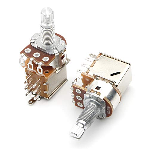 JIUWU B500k Push Pull Potentionmeter Volume Tone Shaft Switch Pots for Guitar Bass, Pack of 3 - Image 4