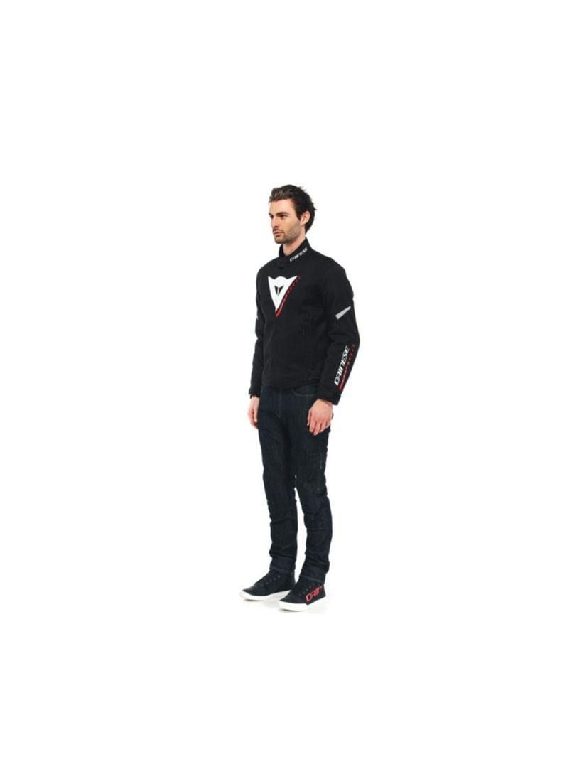 Dainese DAINESE-VELOCE D-DRY JACKET BLACK/WHITE/LAVA-RED SIZE  - Image 4